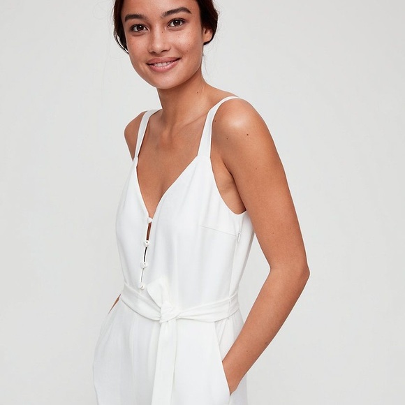 Aritzia Little Moon size 4 white jumpsuit - Picture 1 of 6